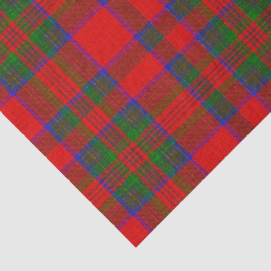 Red Christmas Wool Texture Plaid Seidenpapier (Ausschnitt)