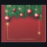 Red Christmas Wrapping Paper Geschenkpapier<br><div class="desc">Weihnachtsschmuck Pine Red Wrapping Paper</div>
