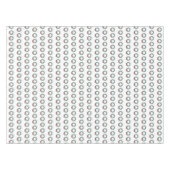 Red Christmas Wreath Blue Ginger Jar Jars Tischdecke (Vorderseite (Horizontal))