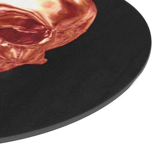 Red Chrome Skull Cutting Board Schneidebrett (Ecke)
