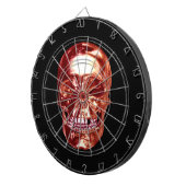 Red Chrome Skull Dart Board Dartscheibe (Vorderseite rechts)