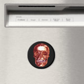 Red Chrome Skull Magnet (In Situ (Geschirrspüler))