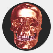 Red Chrome Skull Stickers (Vorderseite)