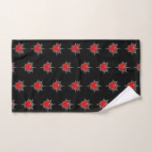 Red Chrome Spiked Heart Sigil Towel Set (Handtuch)