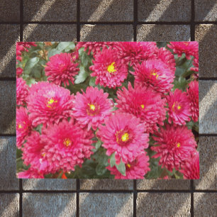 Red Chrysanthemas Floral Fußmatte