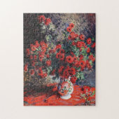 Red Chrysanthemums von Claude Monet Puzzle (Vertikal)