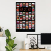 "RED Church Doors, Lancaster Landkreis, PA" Poster (Heimbüro)