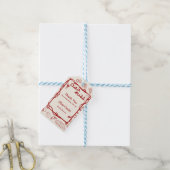 Red Ciao Miss Italienisches Brautparty Danke Geschenkanhänger (Mit Garn)