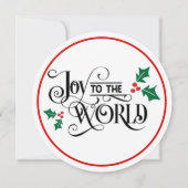 Red Circle Foto Add Message & Names Weihnachten (Rückseite)