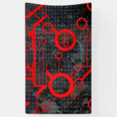 Red Circuit Banner (Vertikal)