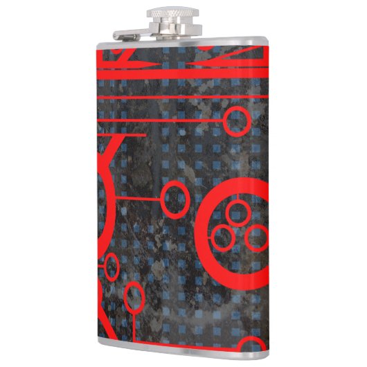 Red Circuit Flachmann (Links)