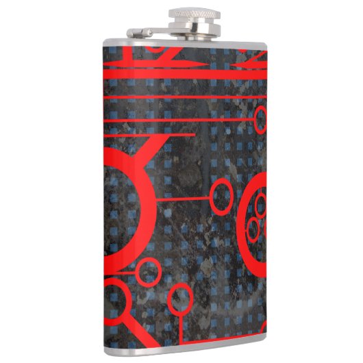 Red Circuit Flachmann (Rechts)