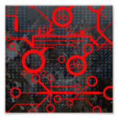 Red Circuit Fotodruck (Vorne)