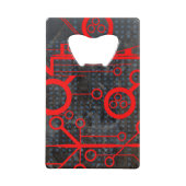 Red Circuit Geldbeutel Flaschenöffner (Rückseite)