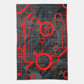 Red Circuit Geschirrtuch (Vertikal)