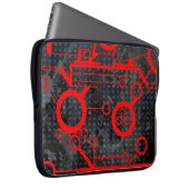 Red Circuit Laptopschutzhülle (Vorne Rechts)