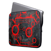 Red Circuit Laptopschutzhülle (Vorderseite Links)
