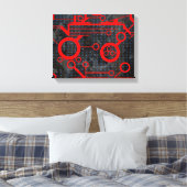 Red Circuit Leinwanddruck (Insitu (Schlafzimmer))