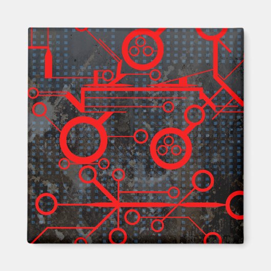 Red Circuit Magnet (Vorne)