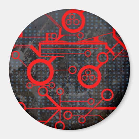 Red Circuit Magnet (Vorne)