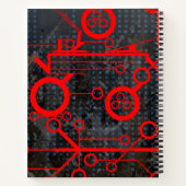 Red Circuit Notizblock (Rückseite)