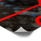 Red Circuit Poster (Ecke)