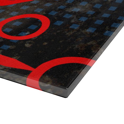 Red Circuit Schneidebrett (Ecke)