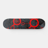 Red Circuit Skateboard (Horizontal)
