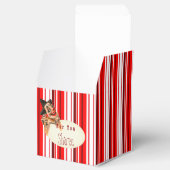 Red Circus Strip & Clowns Gefälligkeitsbox Geschenkschachtel (Geöffnet)