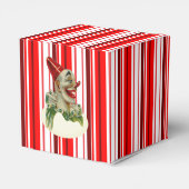 Red Circus Strip & Clowns Gefälligkeitsbox Geschenkschachtel (Rückseite)