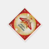 Red Circus Zent, Custom, Birthday Serviette (Ecke)