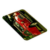 Red Citroën 2CV Magnet (Rechte Seite)