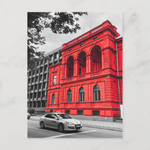 Red City Gebäude Minimalistisch Fotografie Postkarte