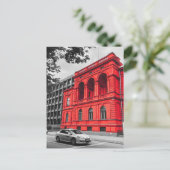 Red City Gebäude Minimalistisch Fotografie Postkarte (Stehend Vorderseite)