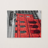 Red City Gebäude Minimalistisch Fotografie Puzzle (Horizontal)