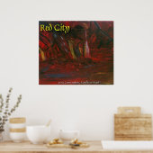RED CITY POSTER (Küche)