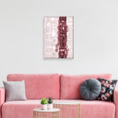 Red Clarinet Canvas Print Leinwanddruck (Insitu (Wohnzimmer))