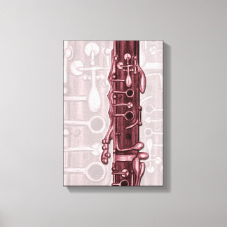 Red Clarinet Canvas Print Leinwanddruck