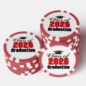 Red Class of 2026 Graduation Party Pokerchips (Stapel)
