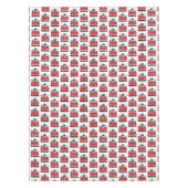 Red Class of 2026 Graduation Party Tischdecke (Vorderseite)