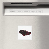 Red Classic Car Magnet (In Situ (Geschirrspüler))