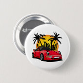 Red Classic Carrera - City Sunset Button (Vorne & Hinten)