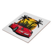 Red Classic Carrera - City Sunset Fliese (Seite)