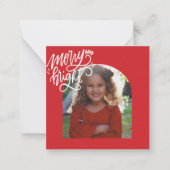 RED Classic Frohe Weihnachts-BUDGET-Karte Mitteilungskarte (Vorderseite)