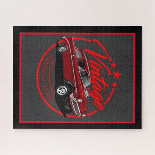 Red Classic Gasser Puzzle (Horizontal)