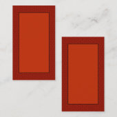Red Classic individuell anpassbare Visitenkarten Visitenkarte (Vorne/Hinten)