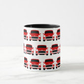 Red Classic Mini Car c/w Union Jack Tasse (Zentrum)