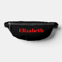 Red Classic Personalisiert Name | Black Stylish