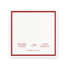 Red Classic Simple Minimalistisch Wedding