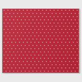 Red Classic Vintag Polka Dot für Urlaubsgeschenke Geschenkpapier (Flach)